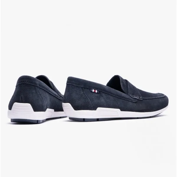 09050-14 Mens Moccasin Loafers Blue