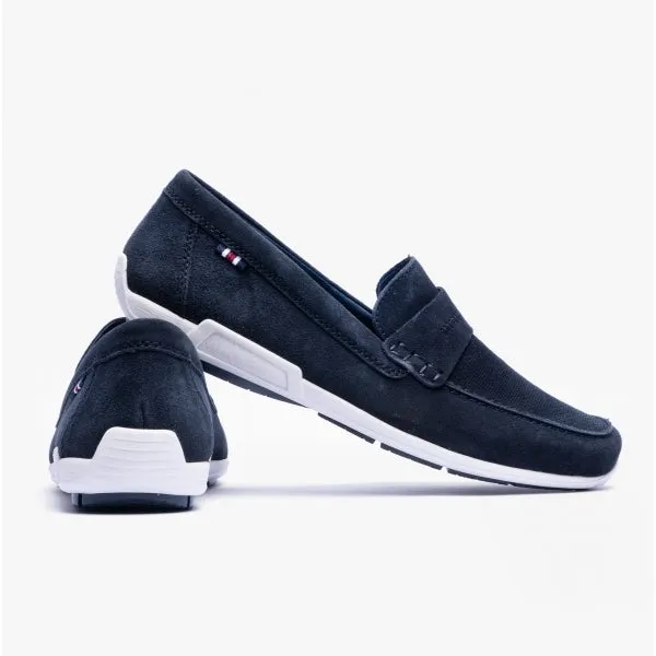 09050-14 Mens Moccasin Loafers Blue