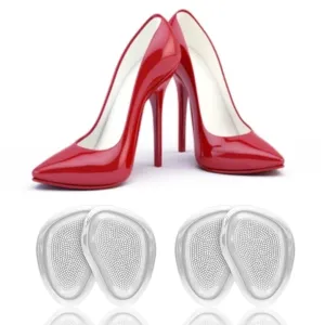 2 Pairs Metatarsal Pads, Gel Insoles for High Heels, Ball of Foot Cushion Pads, High Heel Cushion Insert for Foot Pain Relief