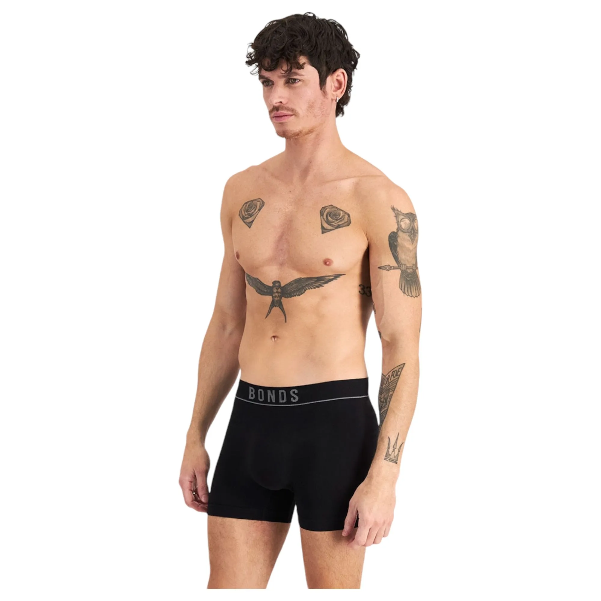 3 x Bonds Mens Originals Seamless Trunks Multicoloured Underwear