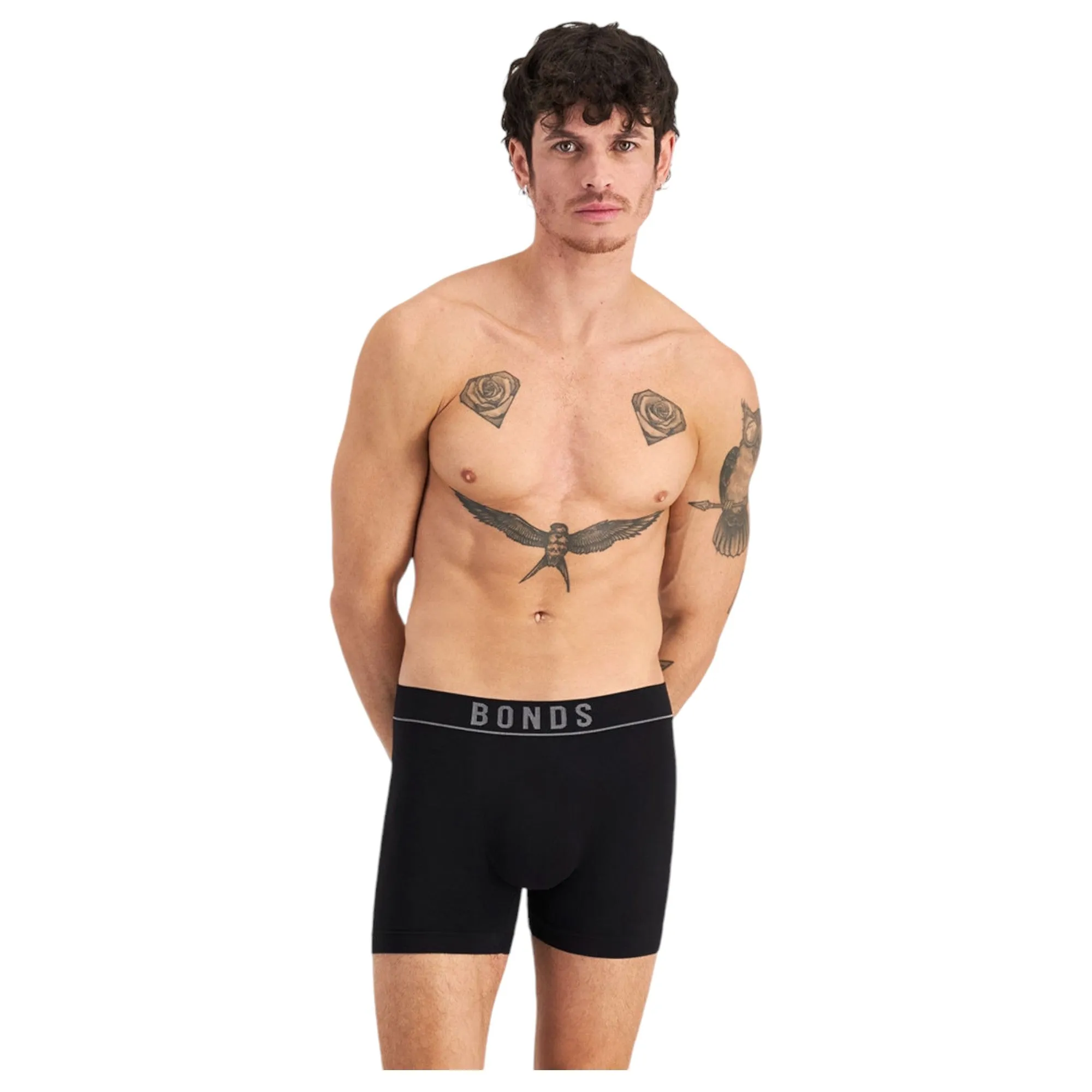 3 x Bonds Mens Originals Seamless Trunks Multicoloured Underwear