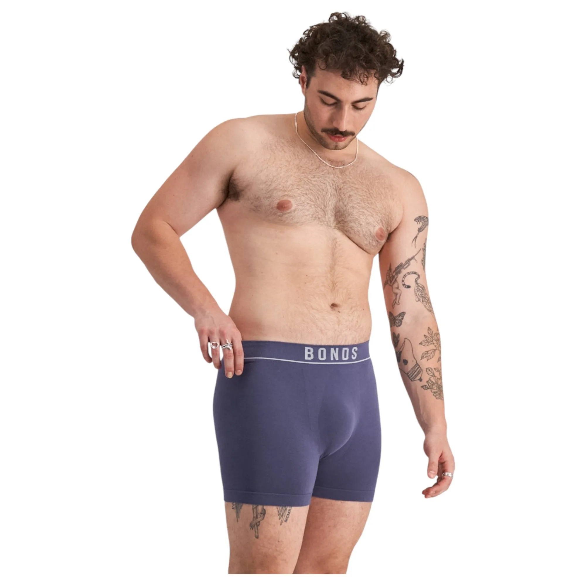 3 x Bonds Mens Originals Seamless Trunks Multicoloured Underwear
