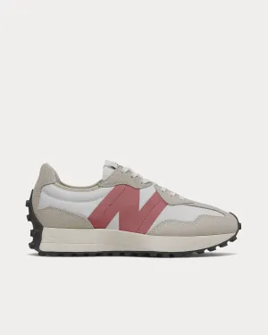 327 Light Grey with Rose Low Top Sneakers