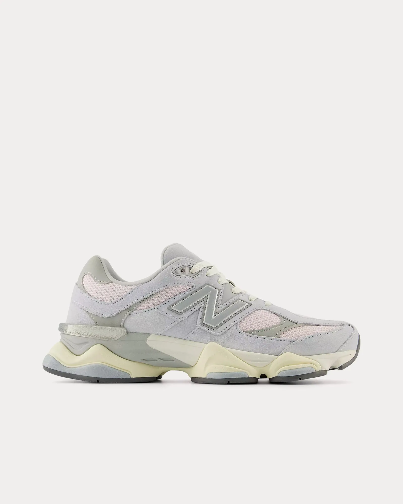 9060 Granite / Pink Granite / Silver Metallic Low Top Sneakers