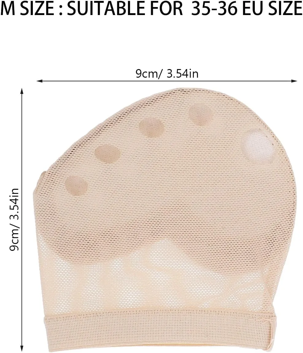 ABOOFAN 3 Pairs Thong Toe Paws Ballet Dance Toe Pad Belly Dancing Foot Thong Ballet Foot Undies Dance Forefoot