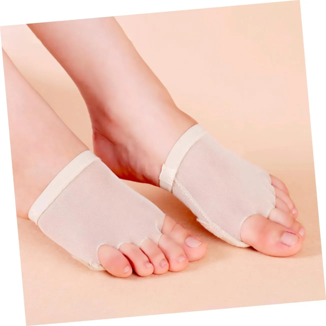 ABOOFAN 3 Pairs Thong Toe Paws Ballet Dance Toe Pad Belly Dancing Foot Thong Ballet Foot Undies Dance Forefoot