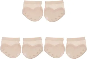 ABOOFAN 3 Pairs Thong Toe Paws Ballet Dance Toe Pad Belly Dancing Foot Thong Ballet Foot Undies Dance Forefoot