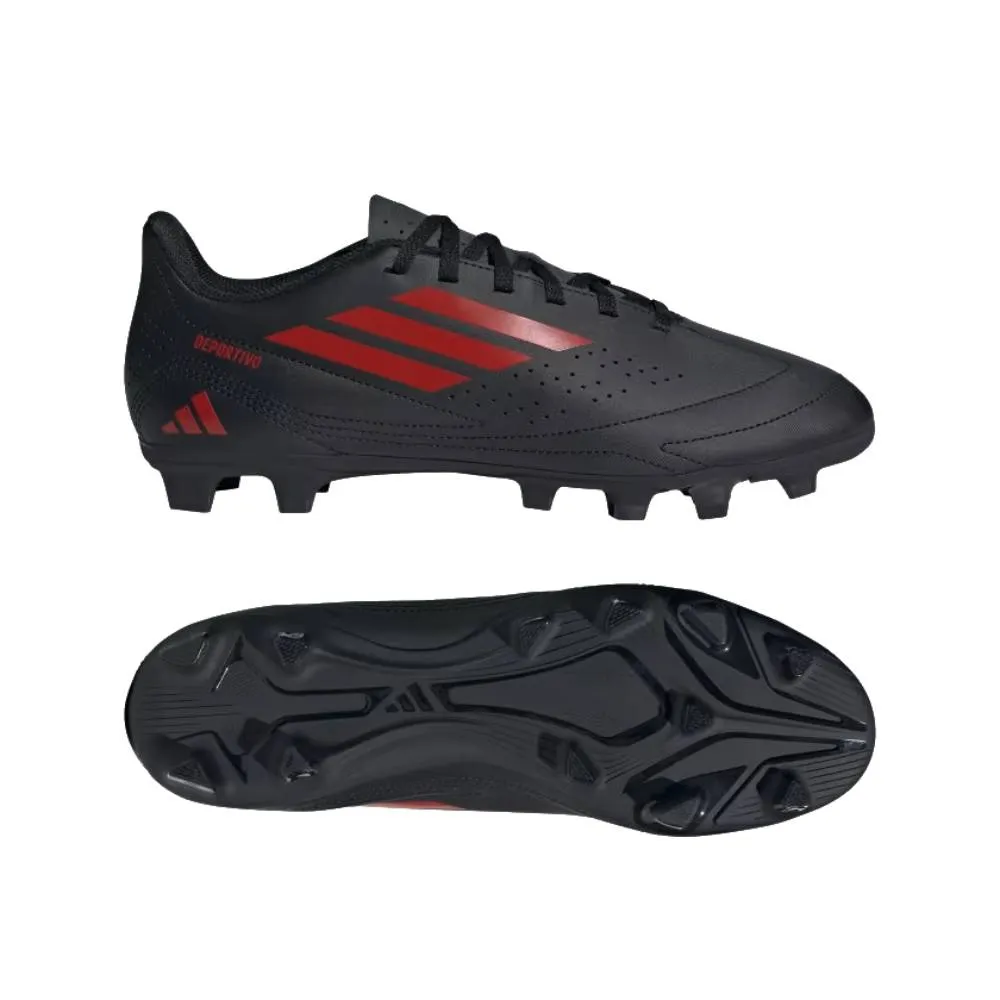 Adidas Men's Deportivo III Flexible Ground Football Shoe (Core Black/Better Scarlet/Core Black)