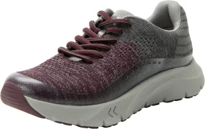 Alegria Women Revl ReBounce Sneakers Shoes Knitted Lightweight Athletic Walking Tennis Shoe Plum 8.5 M US