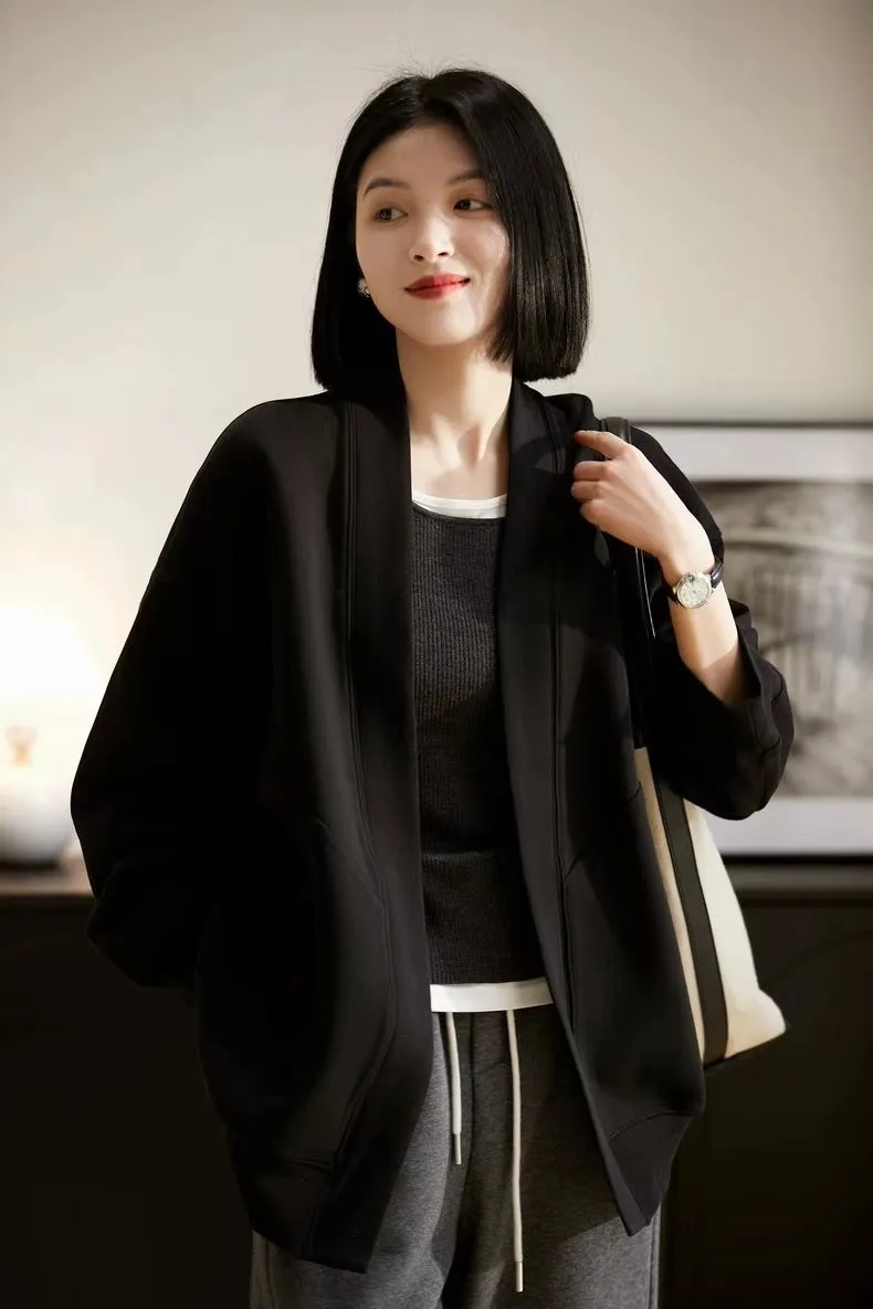 American BF Style  Casual & Fashionable Loose V-Neck Jacket