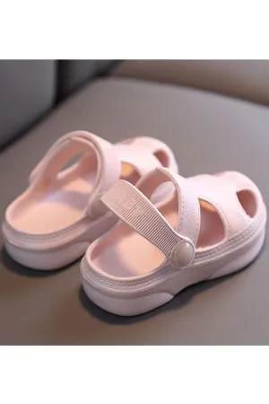 Baby & Toddler Girls Lovely Solid Colored Non-Slip Flexible Casual Slipper - TGSH106414