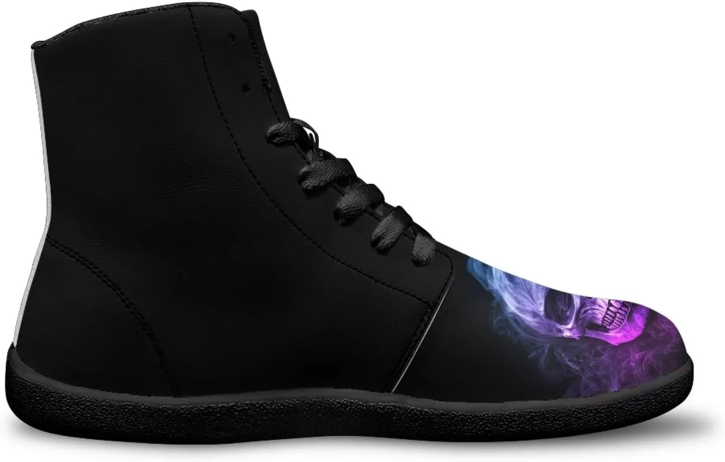 Barefoot Shoes for Men Comfortable Zero Drop Tennis Running Hiking Workout Shoes Wide Toe Box Anti-Skid Waterproof Sneakers for Teen Boys Black US 5-14