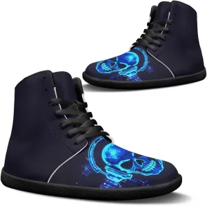 Barefoot Shoes for Men Comfortable Zero Drop Tennis Running Hiking Workout Shoes Wide Toe Box Anti-Skid Waterproof Sneakers for Teen Boys Black US 5-14