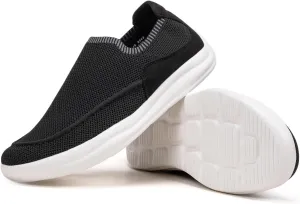 BEJINASH Mens Slip-on Walking Shoes, Lightweight Breathable Go Walk Shoes with Arch Support,Comfortable Casual Loafers Shoes