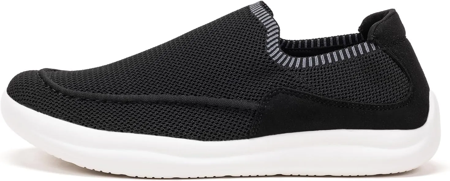 BEJINASH Mens Slip-on Walking Shoes, Lightweight Breathable Go Walk Shoes with Arch Support,Comfortable Casual Loafers Shoes