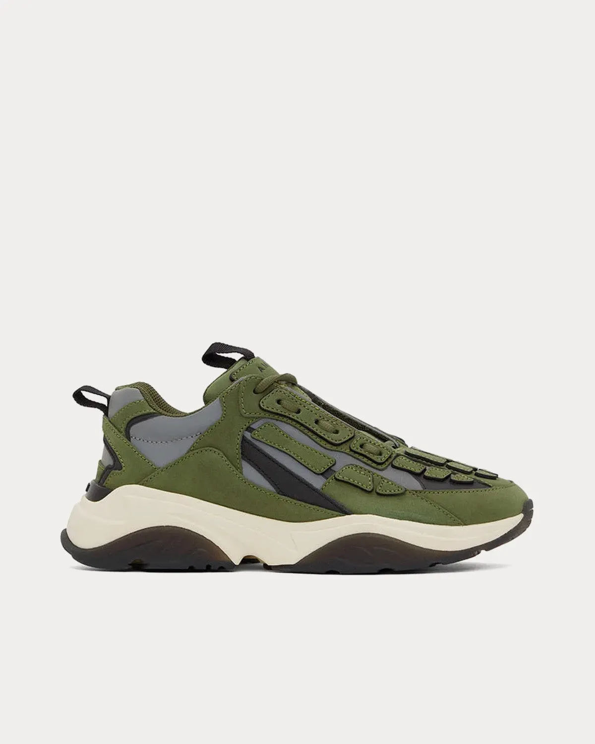Bone Runner Olive / Black Low Top Sneakers