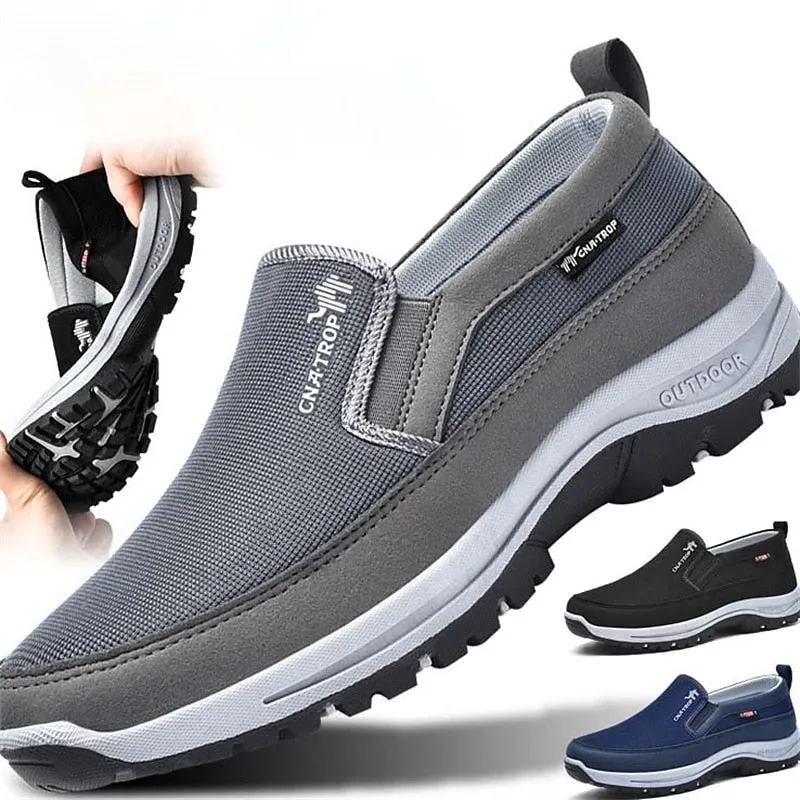 Bootara Men's Breathable Slip-On Outdoor Shoes – Lightweight and Durable Walking Loafers for Everyday Comfort