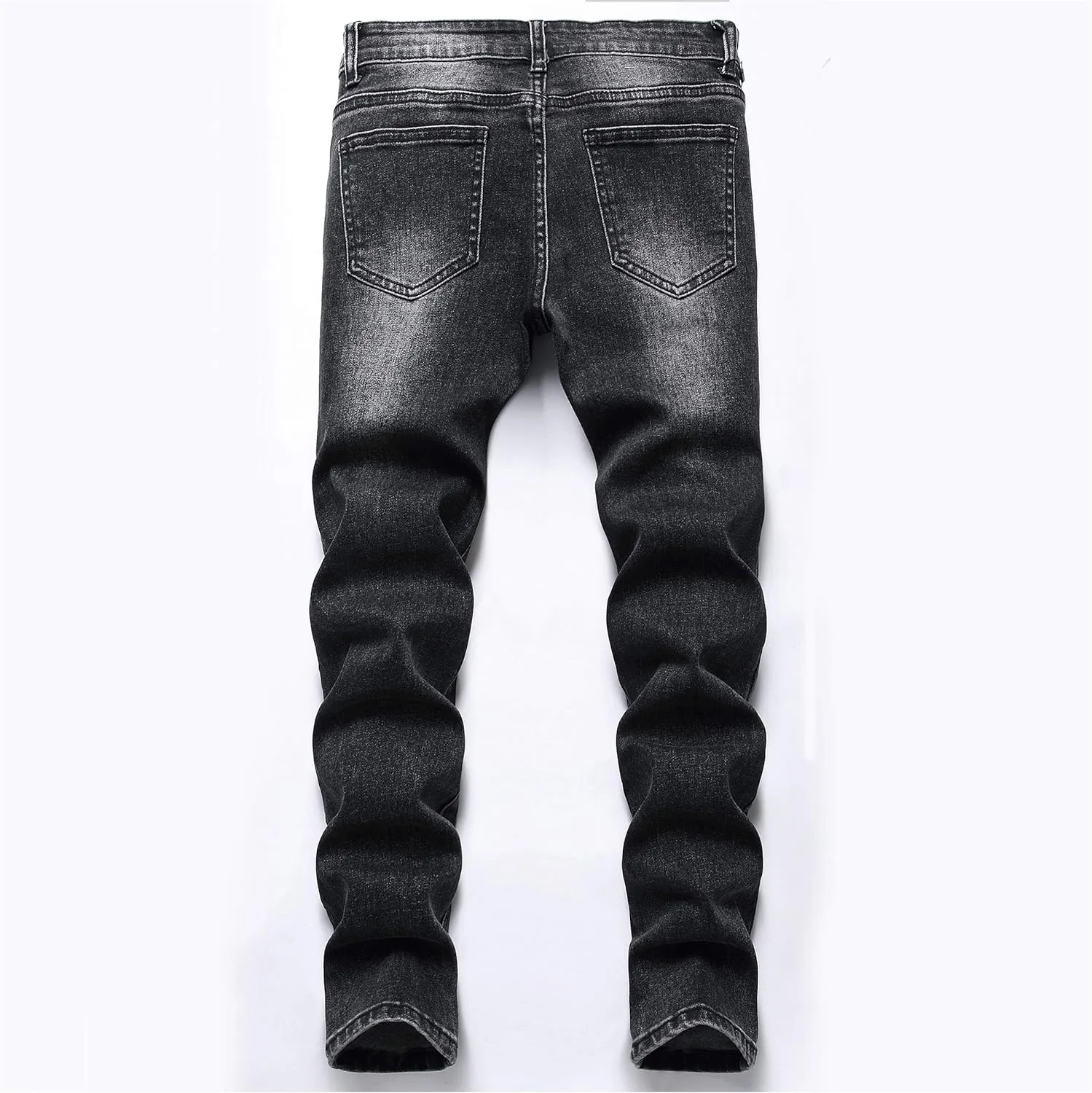 Boy's Skinny Fit Ripped Distressed Stretch Washed Fashion Kids Denim Jeans Pants
