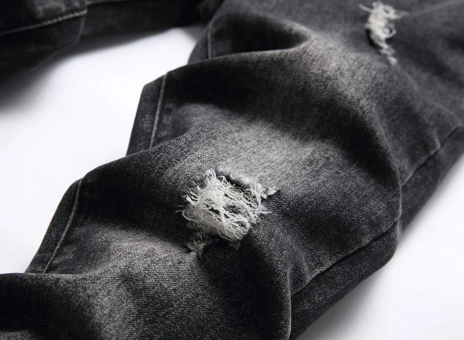 Boy's Skinny Fit Ripped Distressed Stretch Washed Fashion Kids Denim Jeans Pants