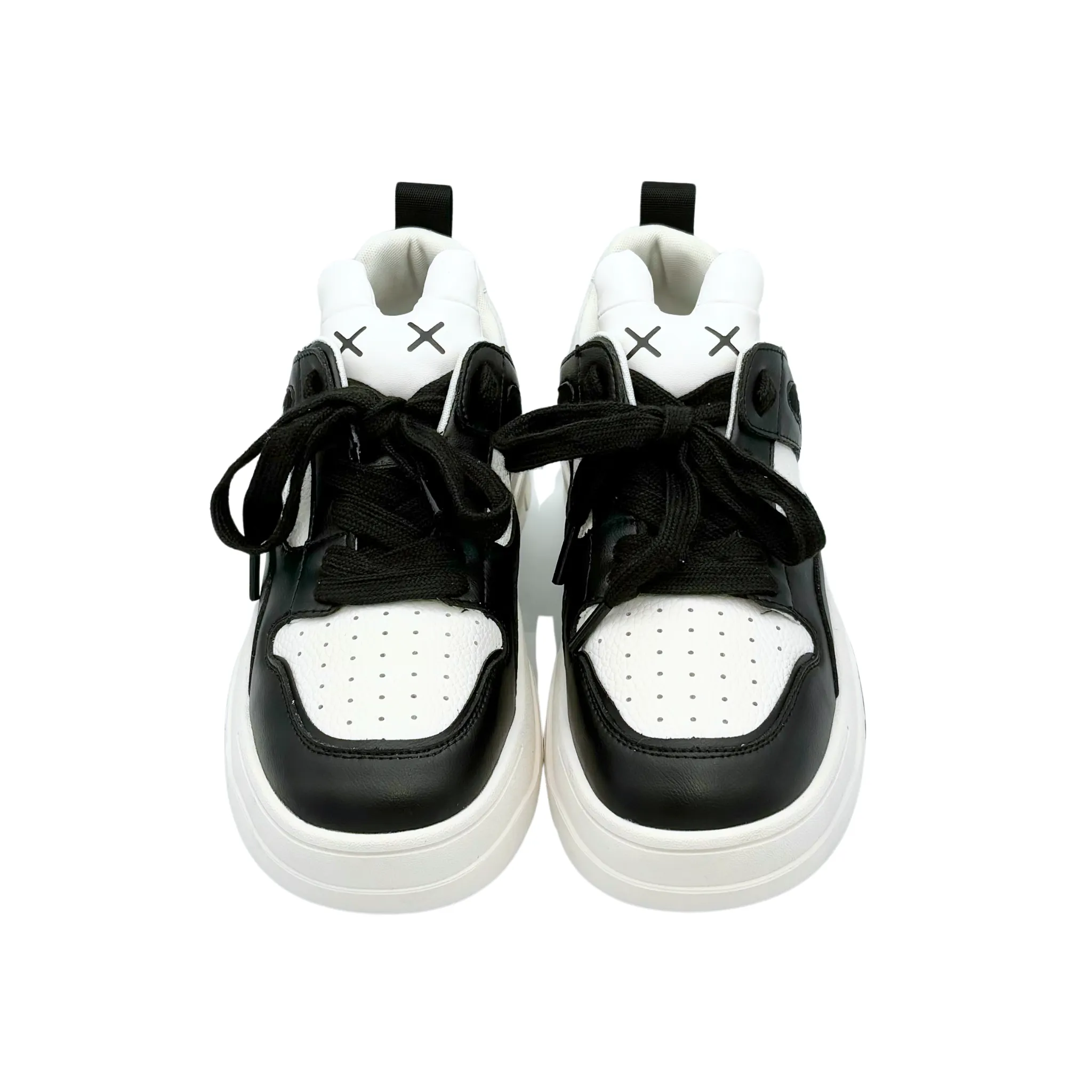 Bunny Black & White Platform Sport Shoes