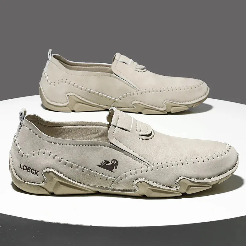 Casual Men's Loafers with Fashionable Sporty Style for Spring and Summer, featuring Soft Soles for Outdoor Comfort