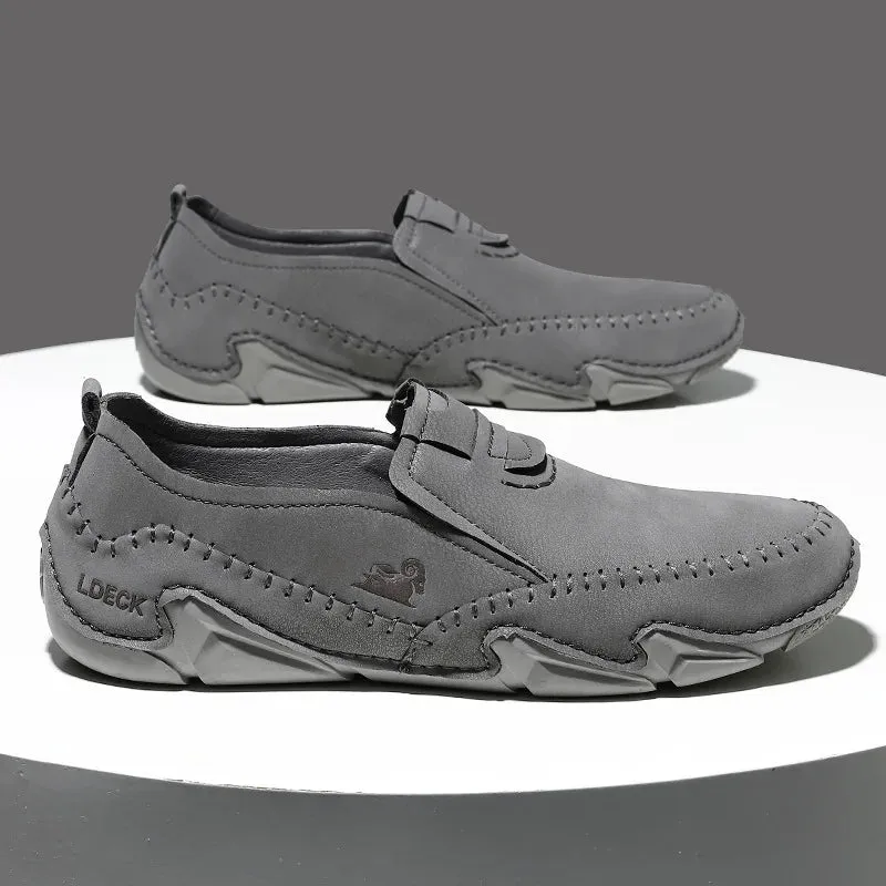 Casual Men's Loafers with Fashionable Sporty Style for Spring and Summer, featuring Soft Soles for Outdoor Comfort