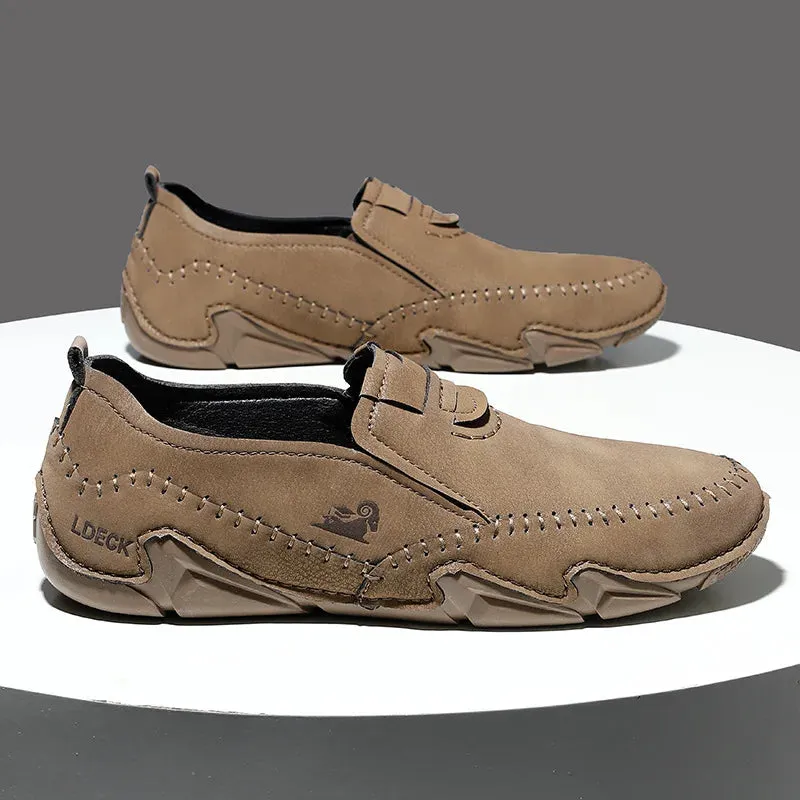 Casual Men's Loafers with Fashionable Sporty Style for Spring and Summer, featuring Soft Soles for Outdoor Comfort