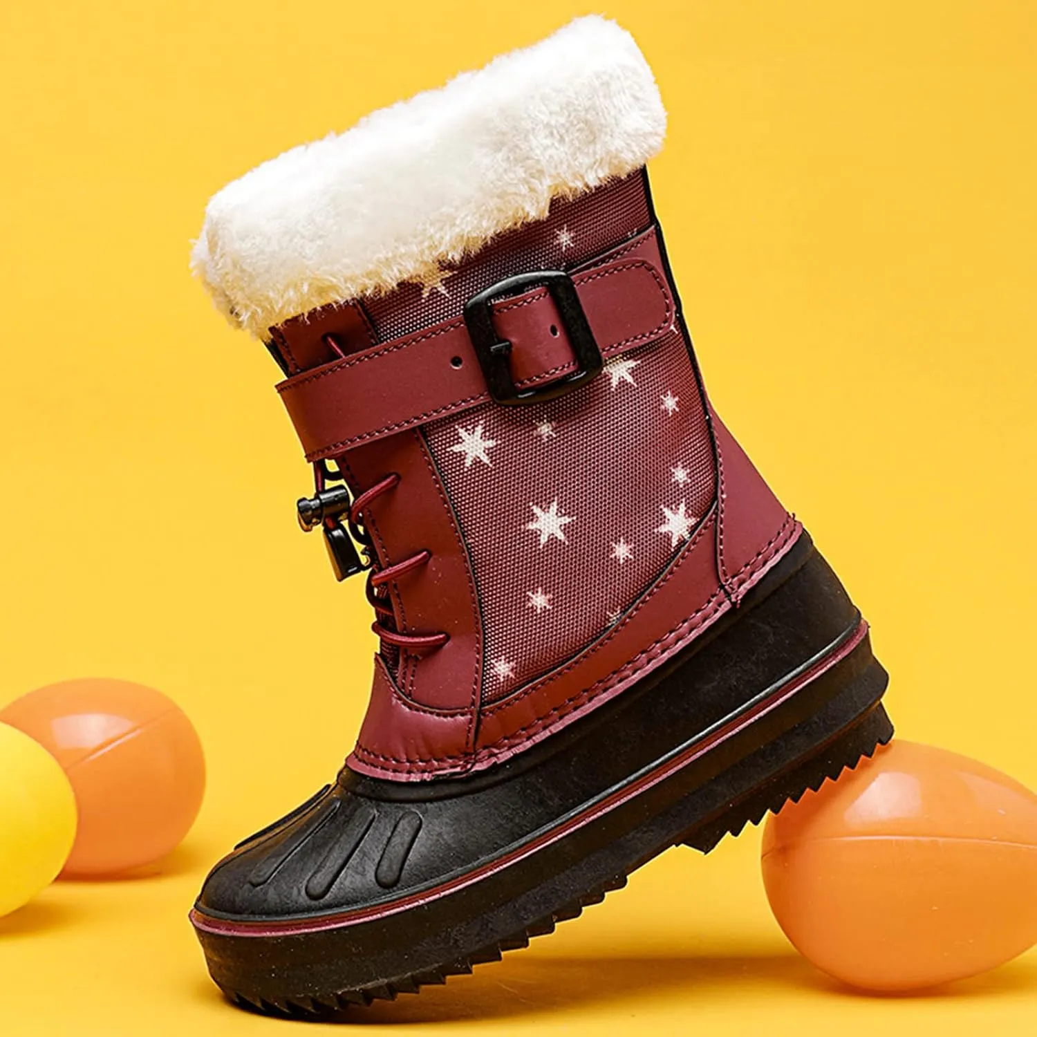 Children Shoes Snow Boots Girls Boys OutdoorBoots Warm Boots With Cotton Snow Boots Big Kids Toddler Leopard Rain Boots