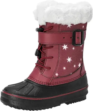 Children Shoes Snow Boots Girls Boys OutdoorBoots Warm Boots With Cotton Snow Boots Big Kids Toddler Leopard Rain Boots