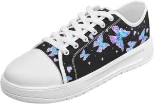 Classic Canvas Shoes Womens Platform Sneakers Low Top Lace Up Casual Tennis Athletic Shoe