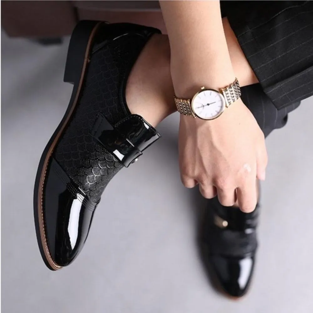 Classic Vegan Leather Handcrafted Slip On Loafer Shoes For Men