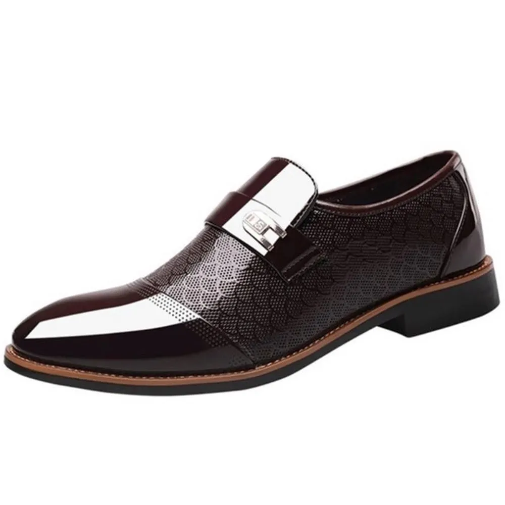 Classic Vegan Leather Handcrafted Slip On Loafer Shoes For Men