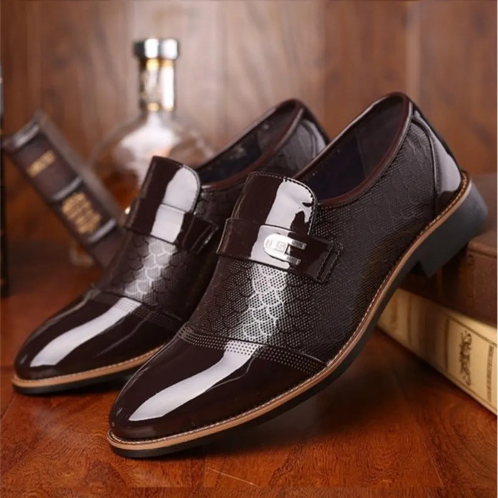 Classic Vegan Leather Handcrafted Slip On Loafer Shoes For Men