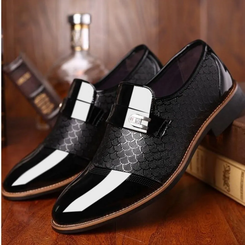 Classic Vegan Leather Handcrafted Slip On Loafer Shoes For Men