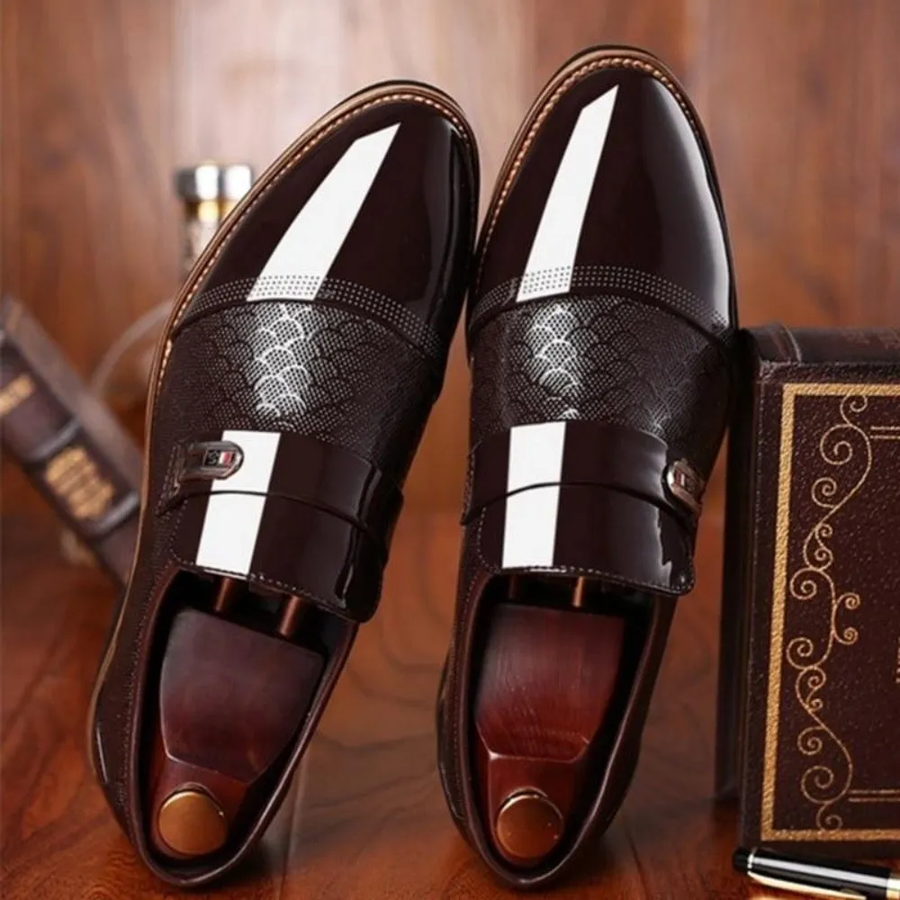 Classic Vegan Leather Handcrafted Slip On Loafer Shoes For Men