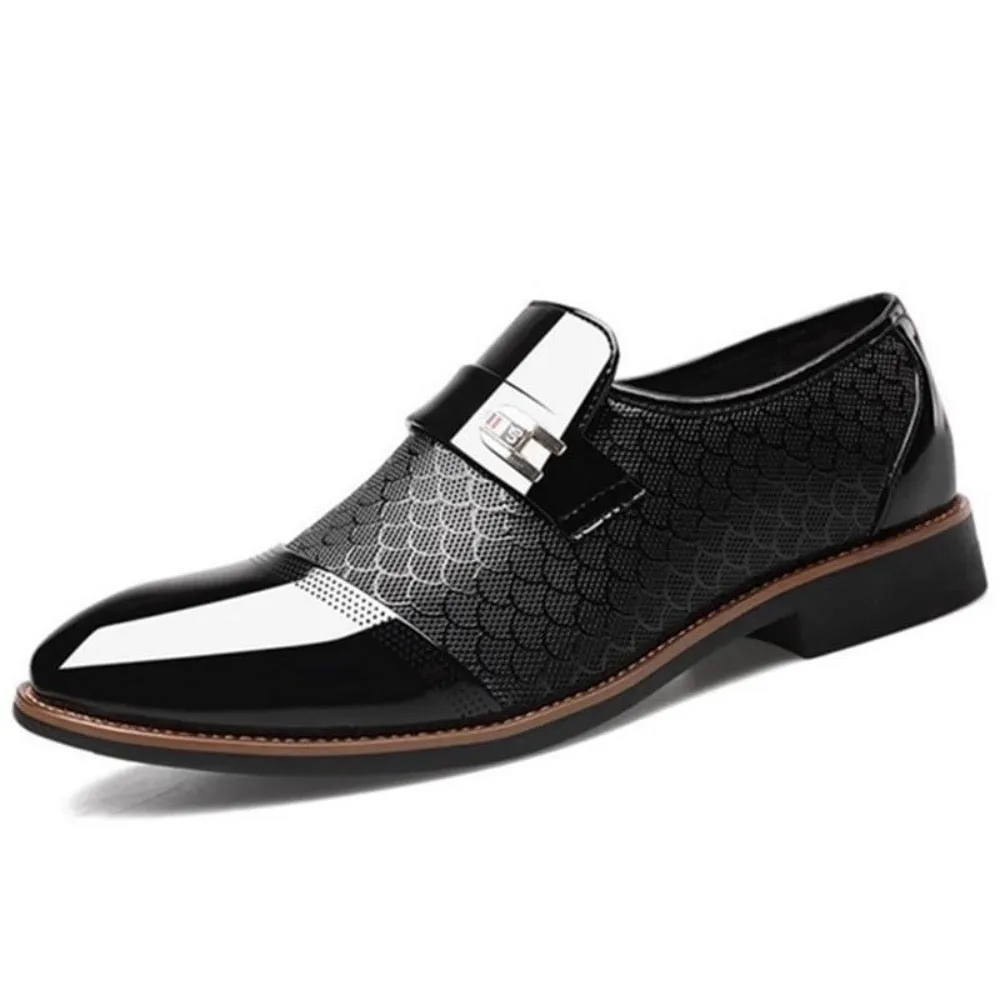 Classic Vegan Leather Handcrafted Slip On Loafer Shoes For Men