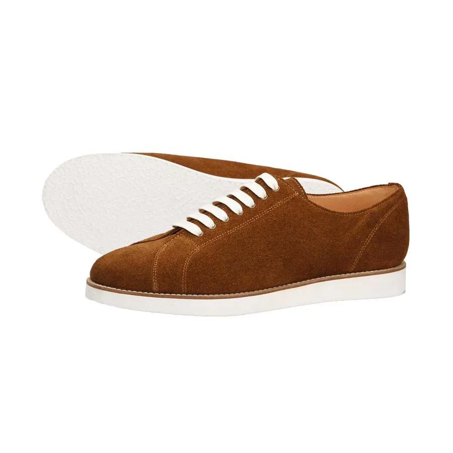 Cognac Suede Classic Sneakers
