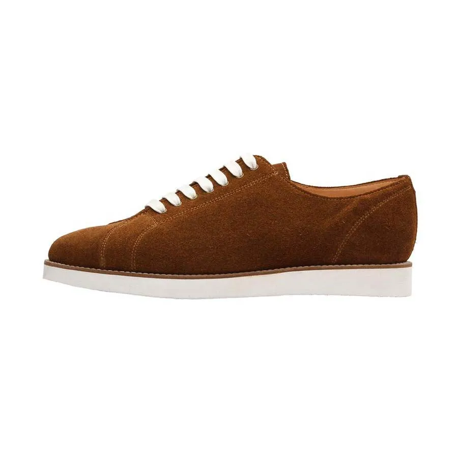 Cognac Suede Classic Sneakers