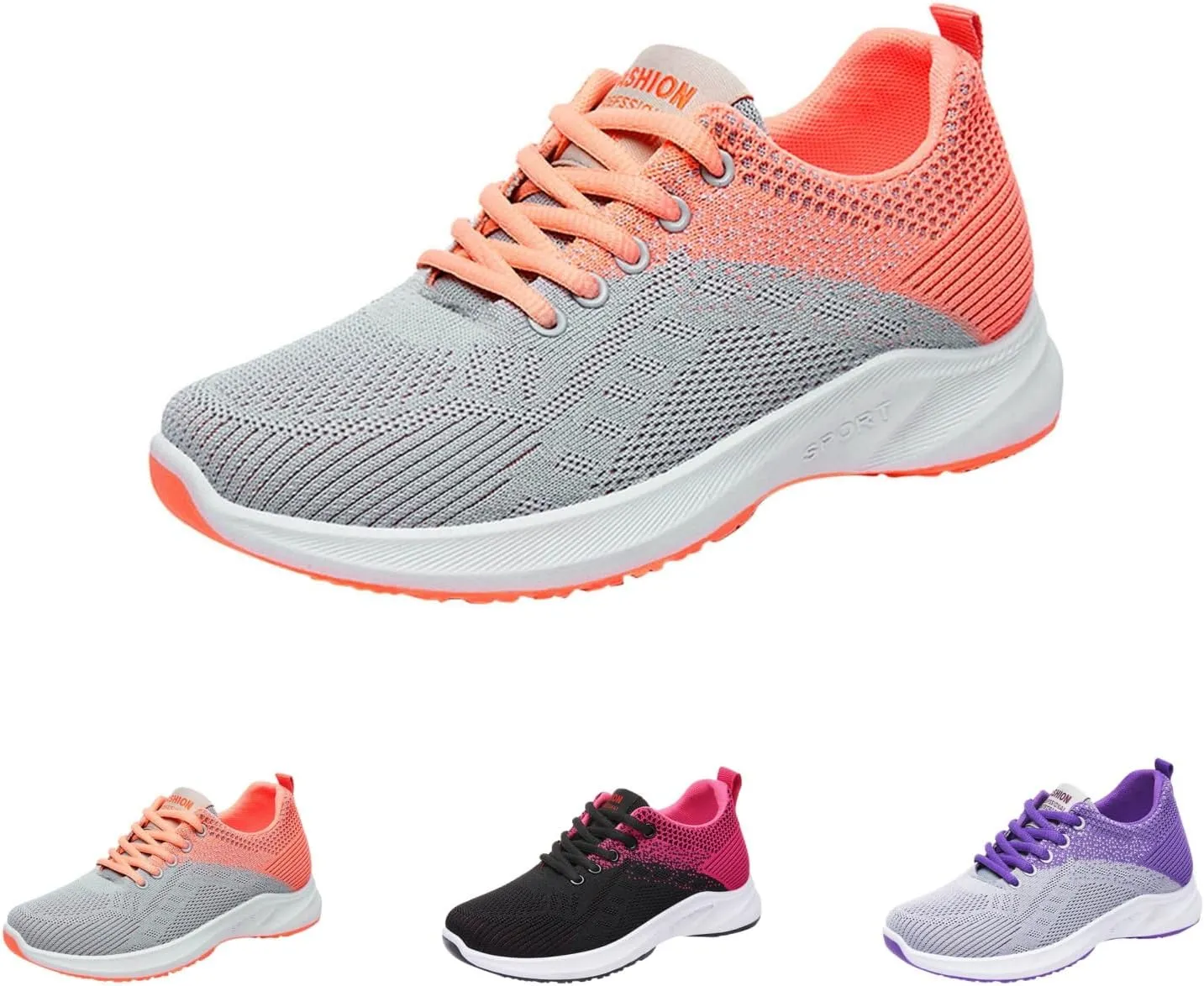 Comfortwear Ortho Shoes for Women Lightweight Slip On Running Walking Shoes Sports Fashion Training Sneakers