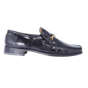 Crockett & Jones Glace Kid - Black Slip-On (Genuine Leather Upper and Sole)