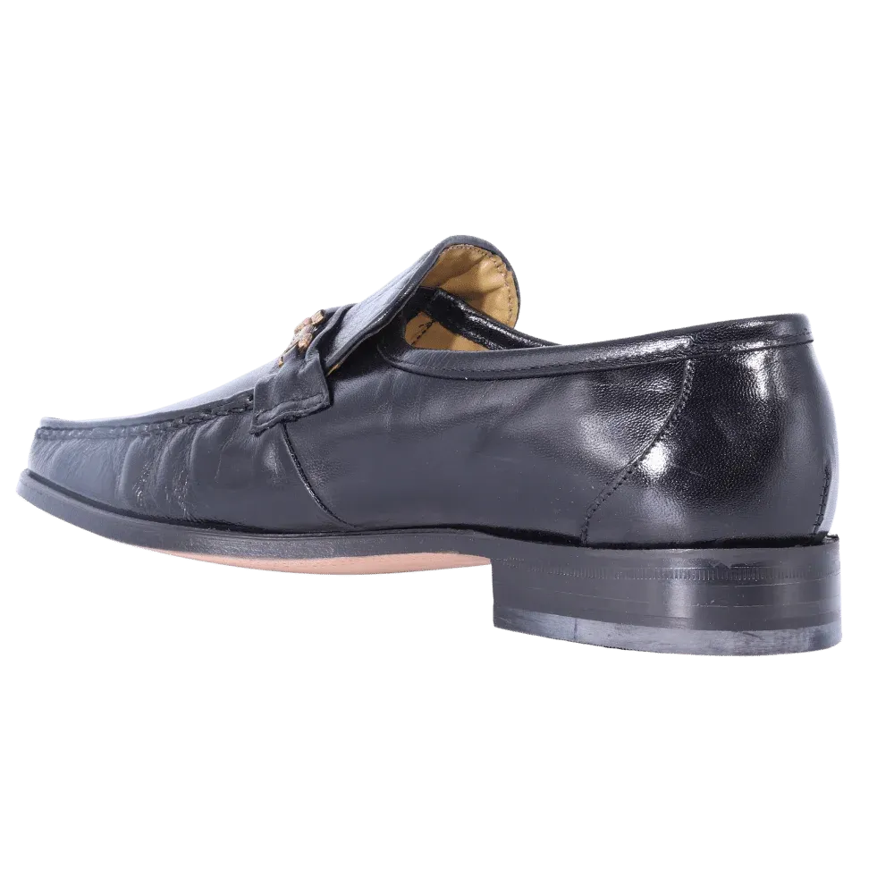 Crockett & Jones Glace Kid - Black Slip-On (Genuine Leather Upper and Sole)