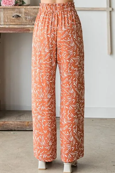 Dainty Floral Casual Pants