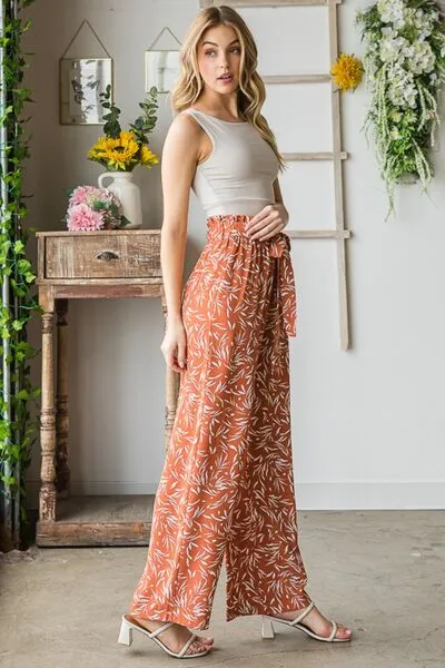 Dainty Floral Casual Pants