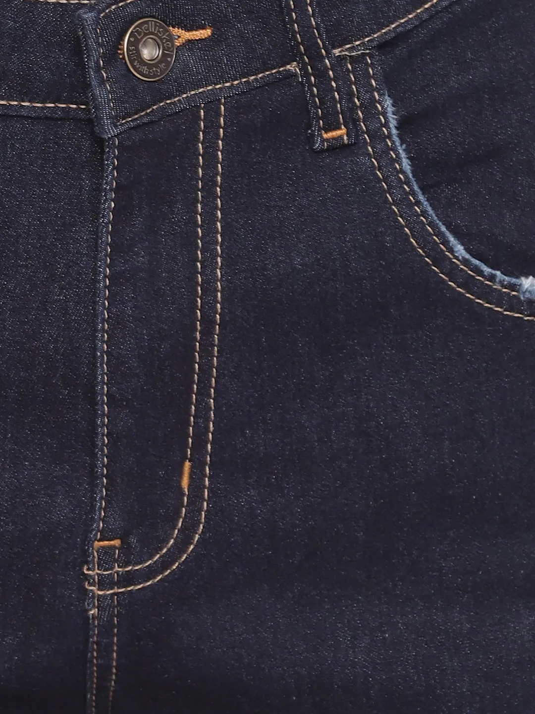 Dark Blue High Waist Shorts