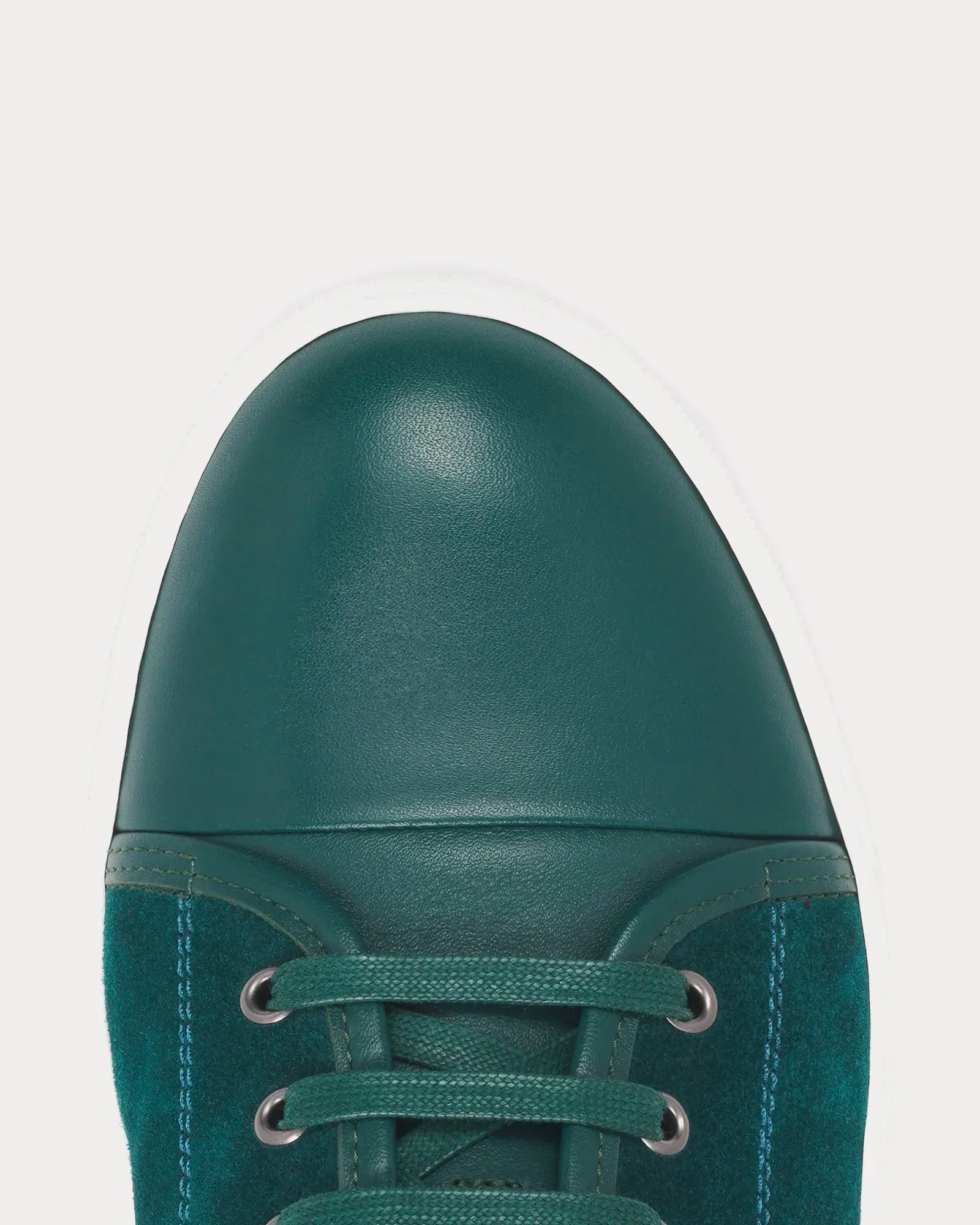 DBB1 Leather & Suede Dark Green Low Top Sneakers