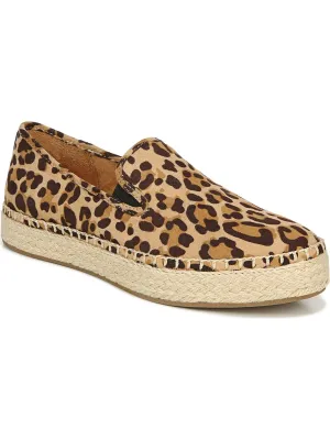 Dr. Scholl's Womens Beige Stretch Far Out Platform Slip On Loafers  Color Beige Leopard Size 8M
