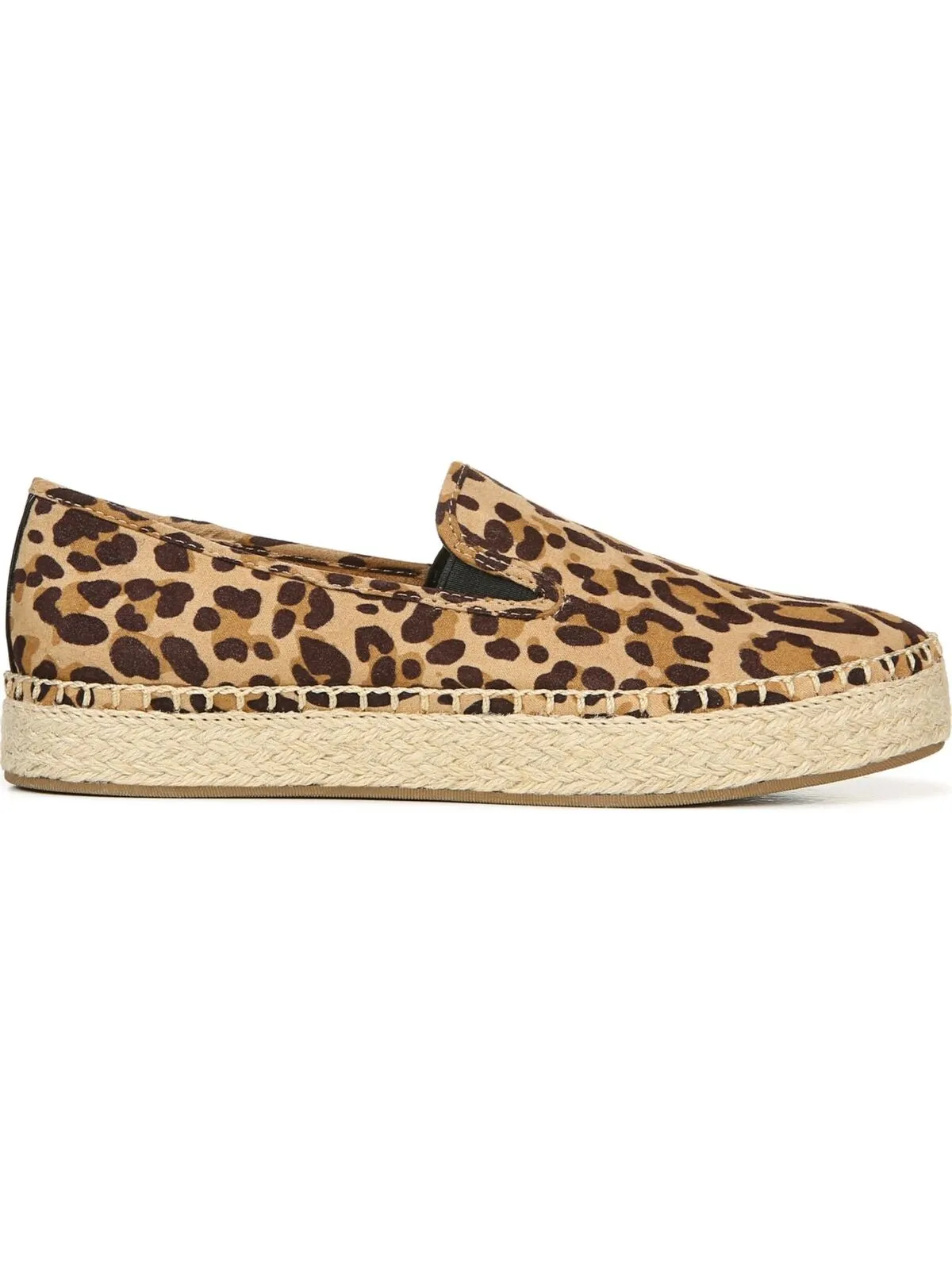 Dr. Scholl's Womens Beige Stretch Far Out Platform Slip On Loafers  Color Beige Leopard Size 8M