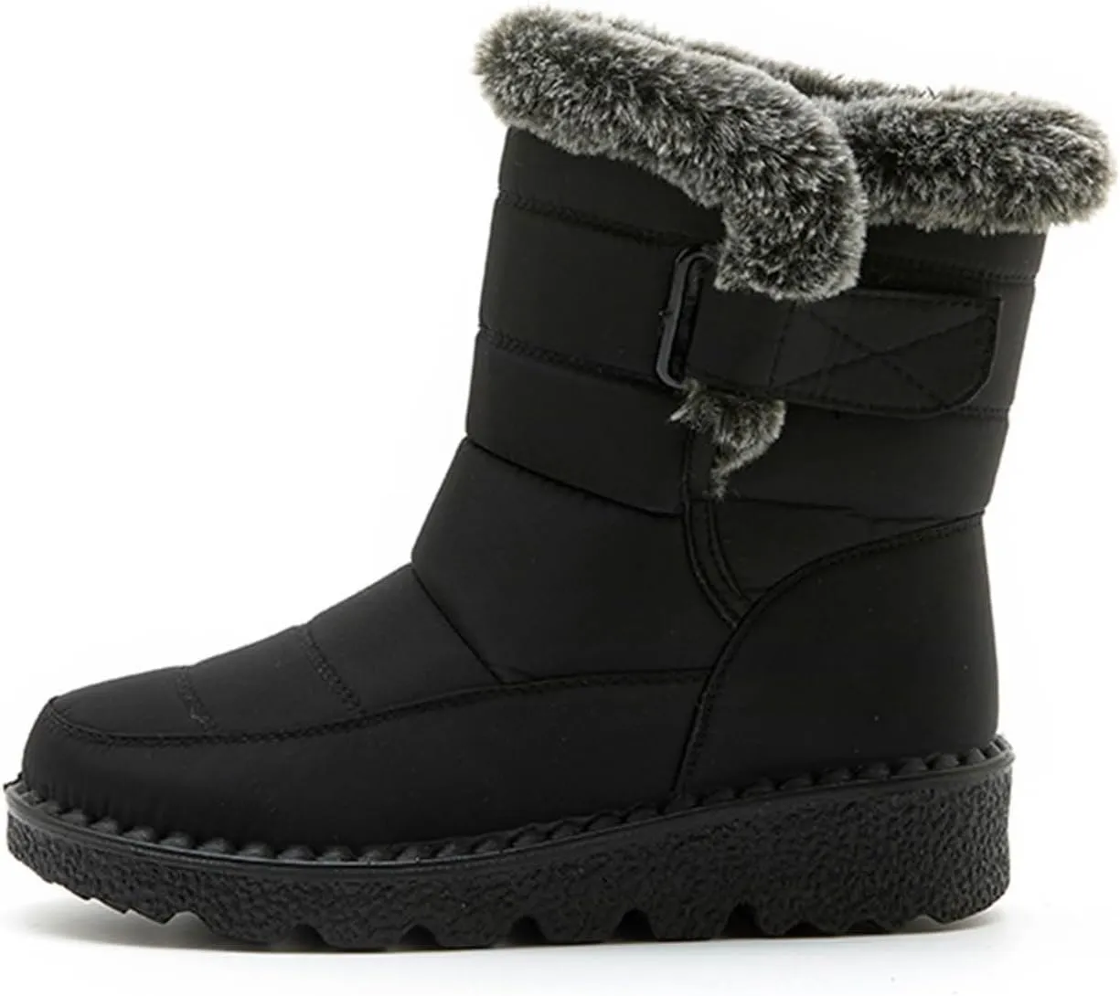 Fashion Couple Men Women Winter Water Proof Flat Hook Loop Keep Warm Snow Boots Men Outdoor Lightweight Hiking