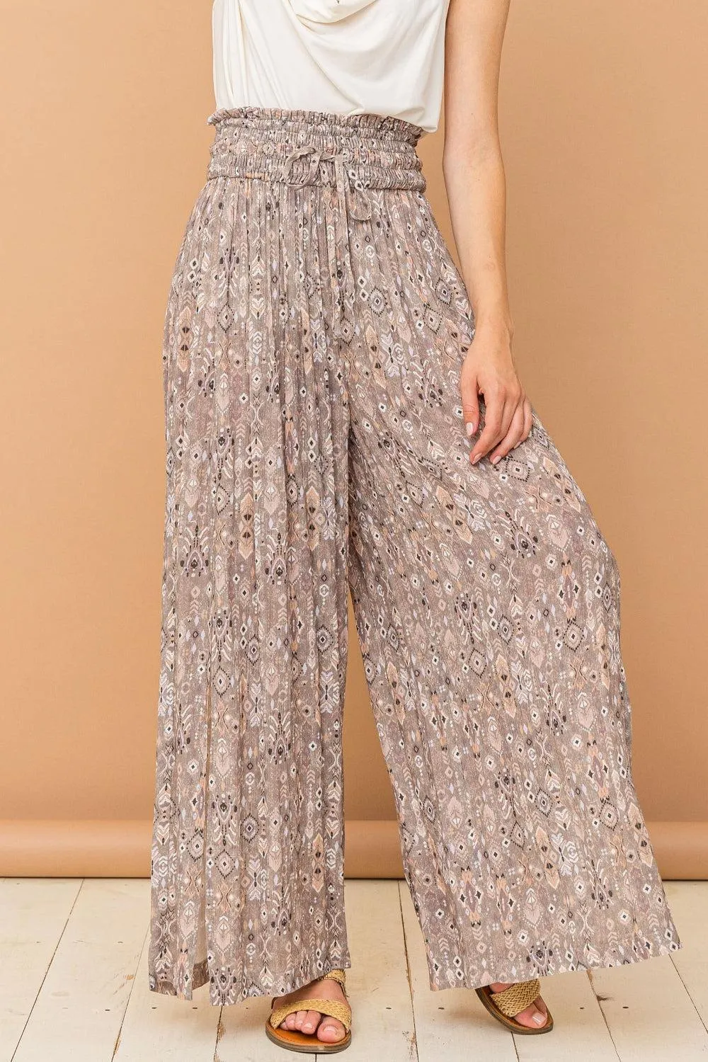 Fashion Forward Slit High Waist Palazzo Pants