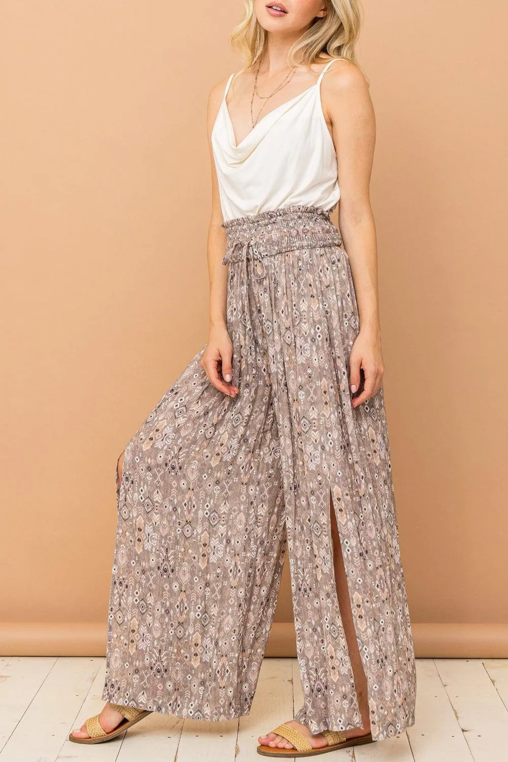 Fashion Forward Slit High Waist Palazzo Pants